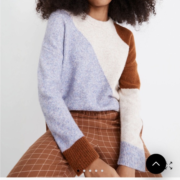 Madewell Cedarbrook Pullover Sweater in Colorblock - Picture 1 of 8